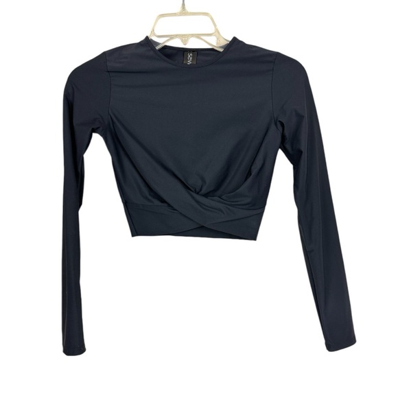 🥑5/$25 Savvi Kim Long Sleeve Crop Top sz XS - Picture 2 of 6